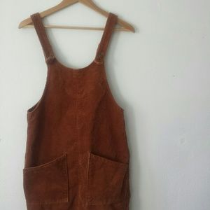 Abercrombie & Fitch corduroy pinafore dress